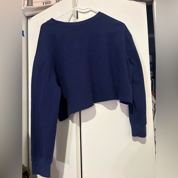 Women's Navy Blue knit top - Picture 2 of 2